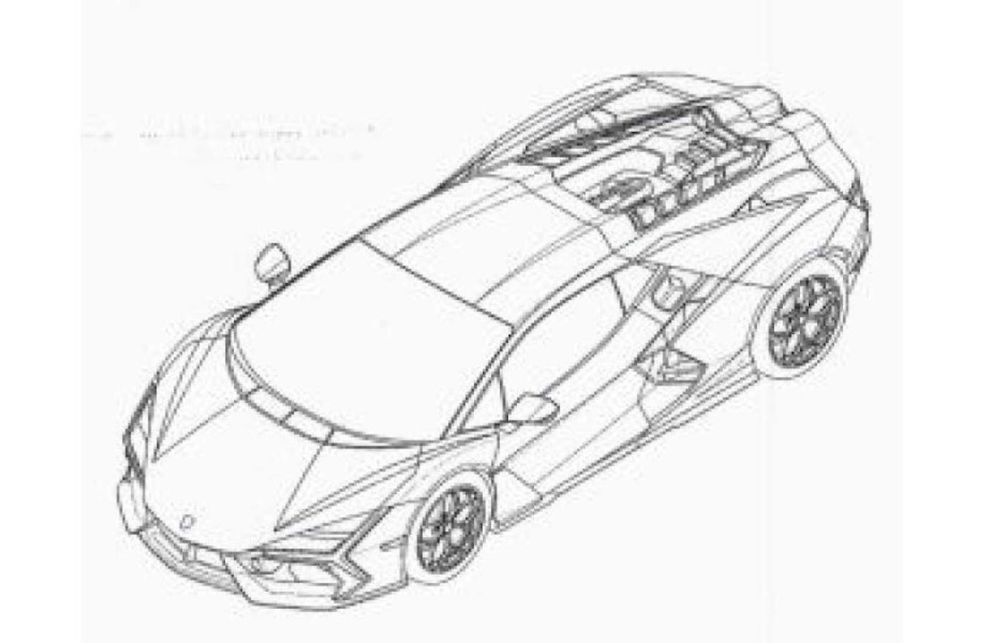 Lamborghini Aventador successor design outlined via patent images