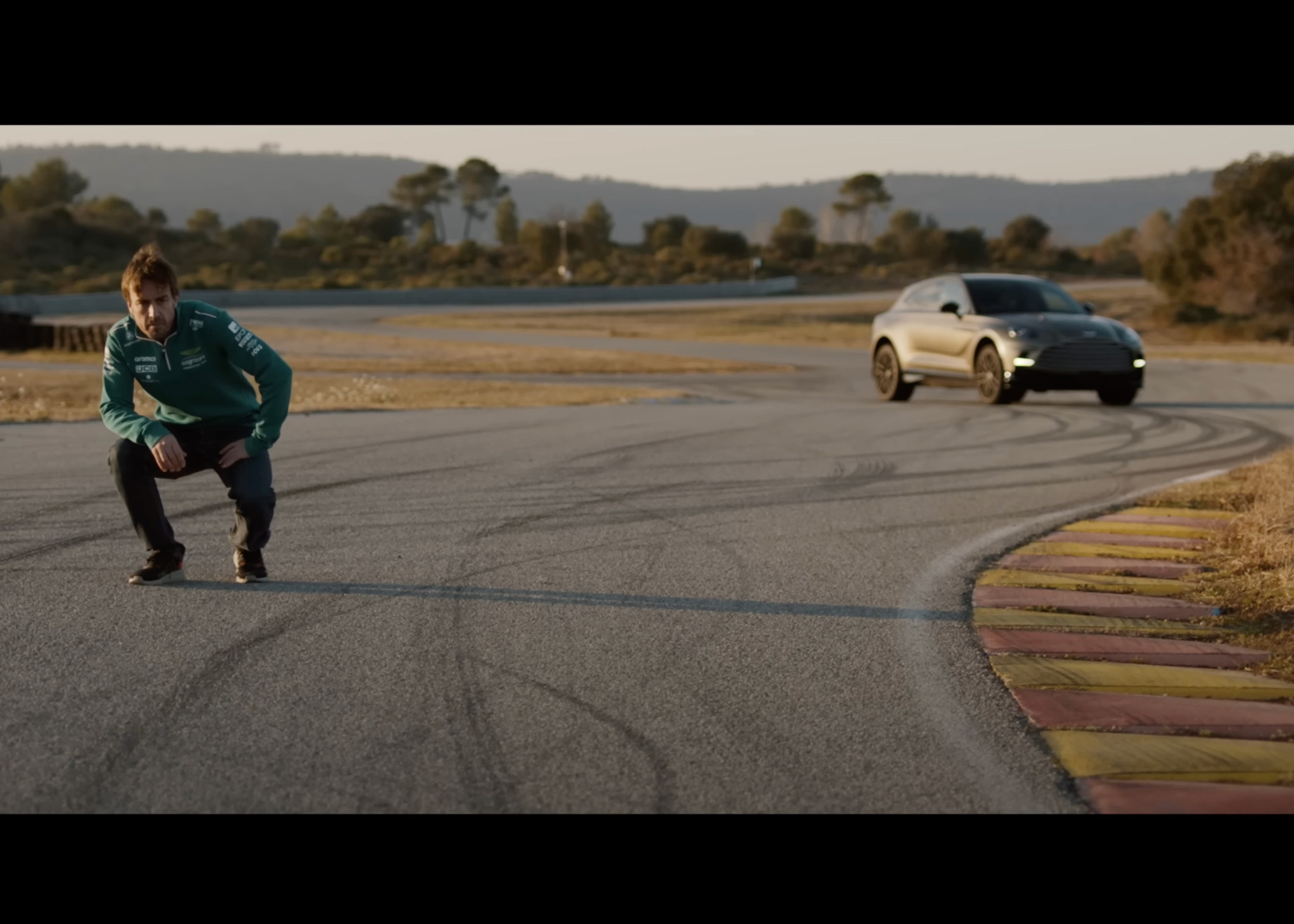 Video: Fernando Alonso thrashes Aston Martin DBX707 SUV