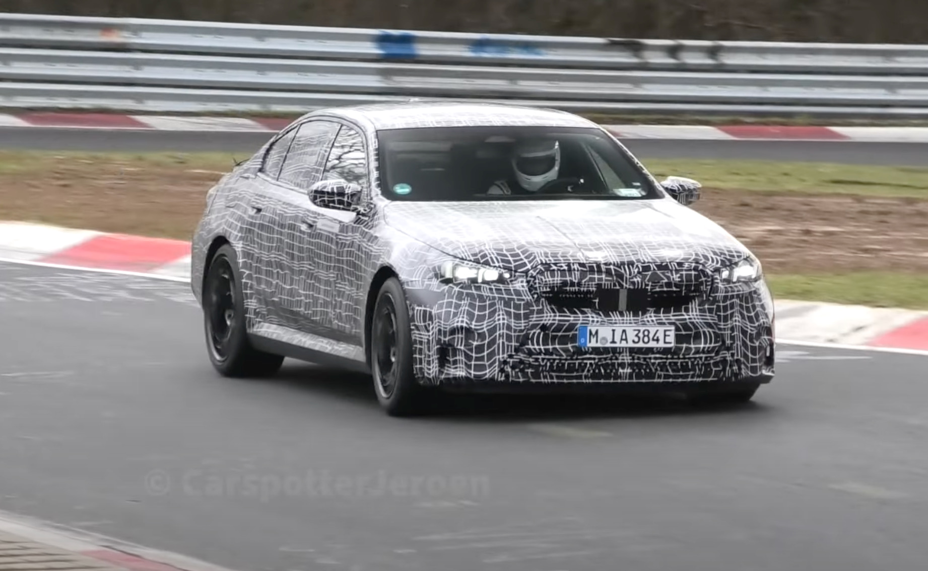 2024 BMW M5 spotted at Nurburgring, shows effortless hybrid power (video)