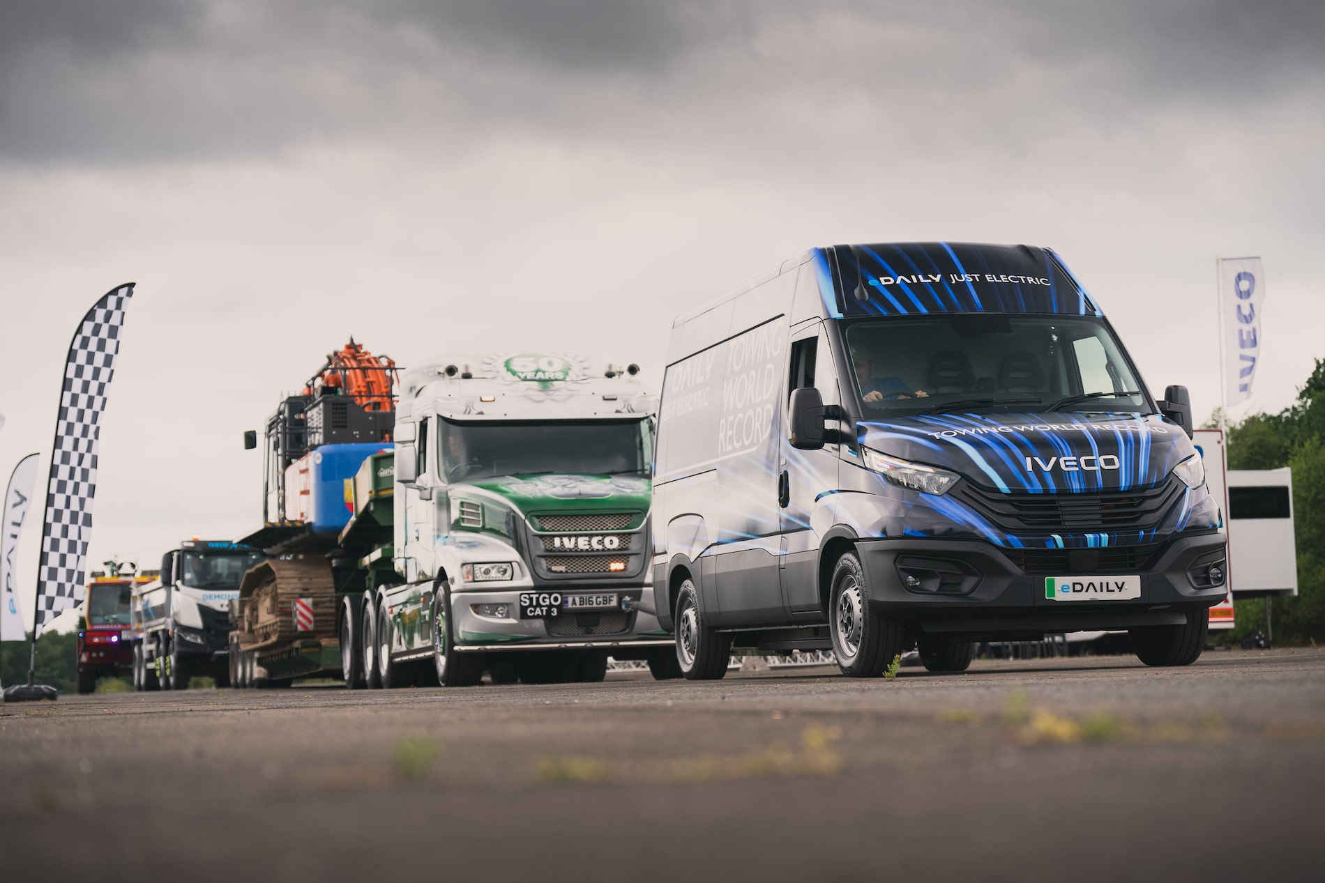 Electric IVECO eDaily Sets Guinness World Record with 153 Tonne Towing Feat